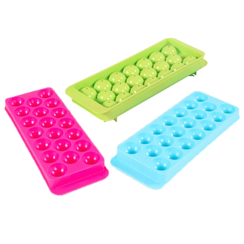 1pc 20 Holes Round Balls Ice Mold Plastic Ice Cube Tray DIY Bar Sphere Ice Grid Making Box Molds Chocolate Jelly Making Tools