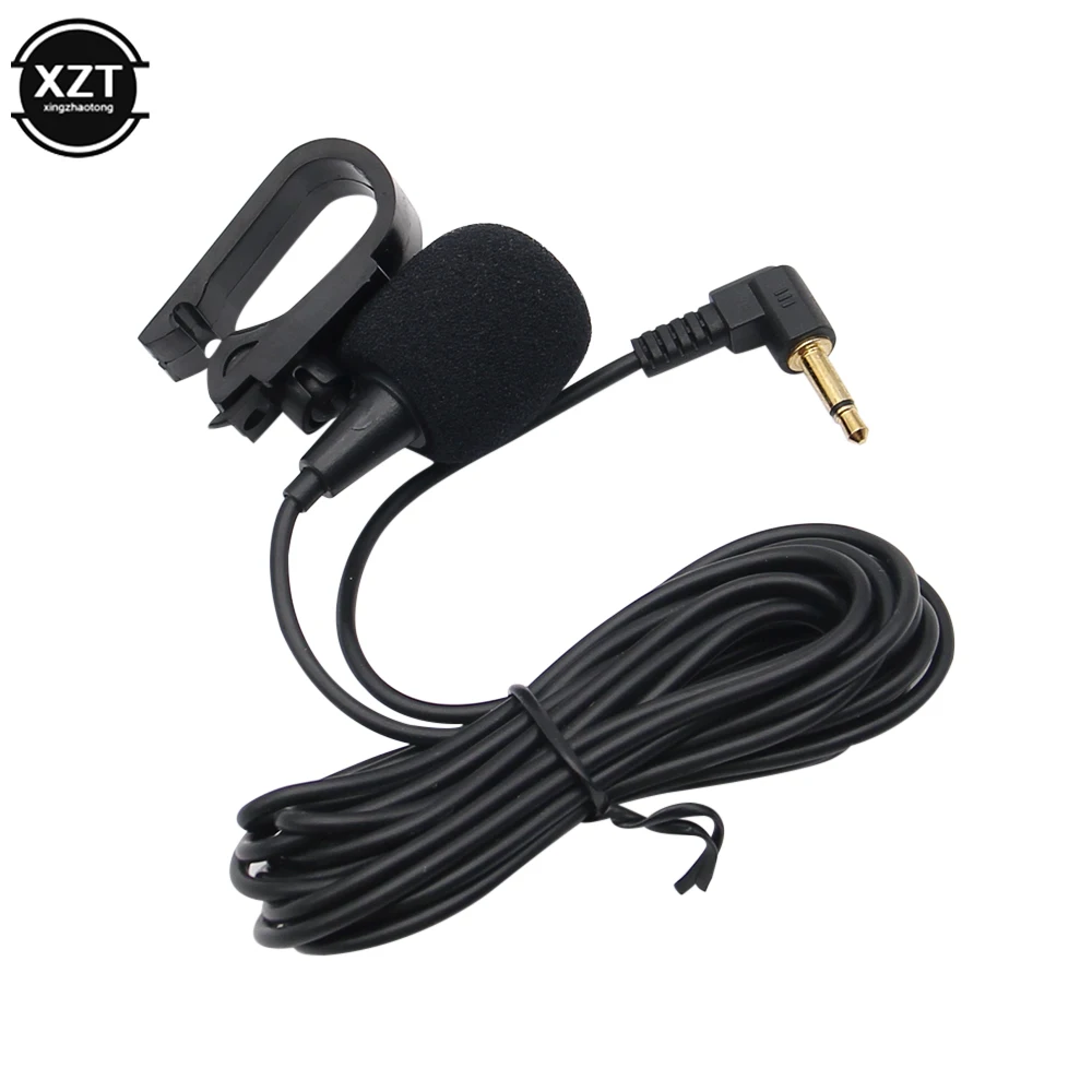 Professionals 3m Car Audio microfono 3.5mm Jack Plug Mic Stereo Mini microfono esterno cablato per Auto DVD Radio