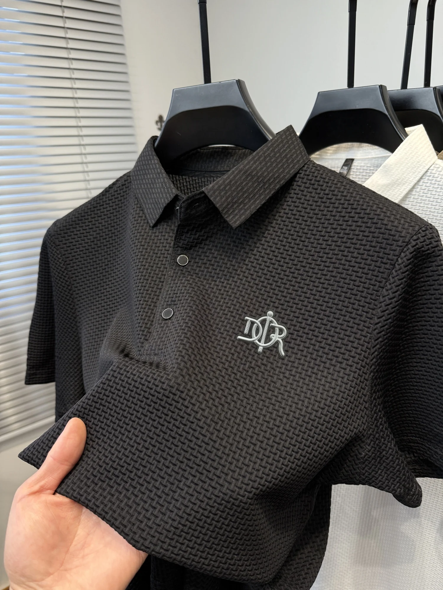 Summer men's polo shirt high-end design embroidered fashionable business short sleeved casual comfortable breathable top