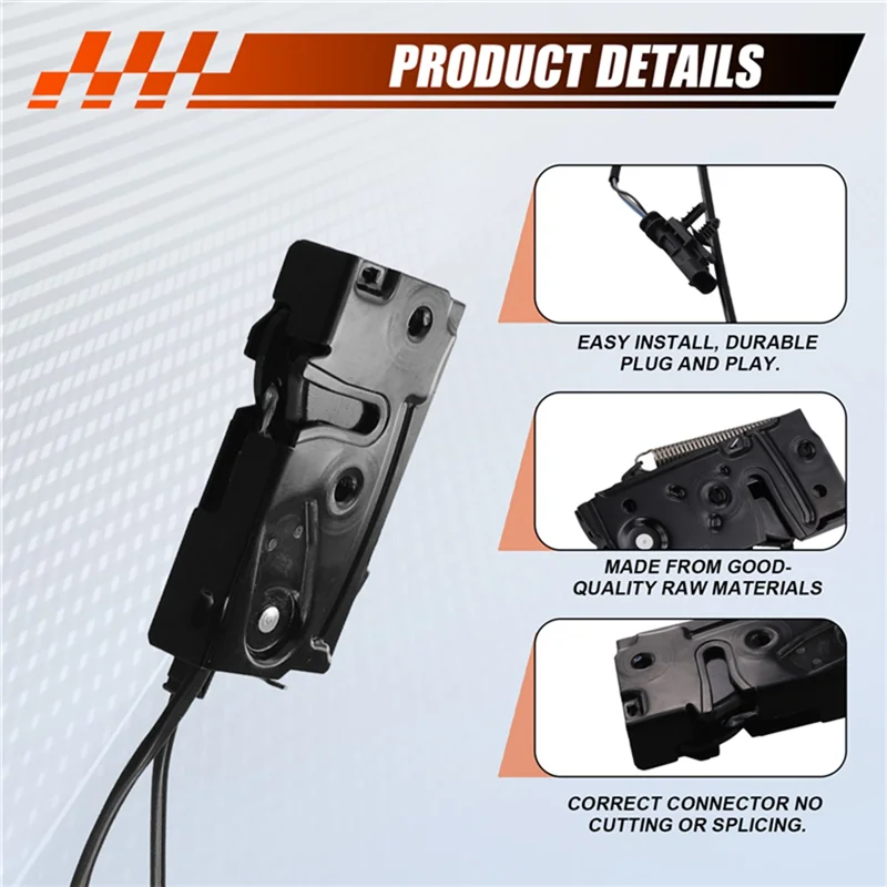 

1 Pair Car Front Hood Lock Latch Actuator 32226108 32226109 For Volvo XC60 2018-2024 Bonnet Hood Latch Actuator