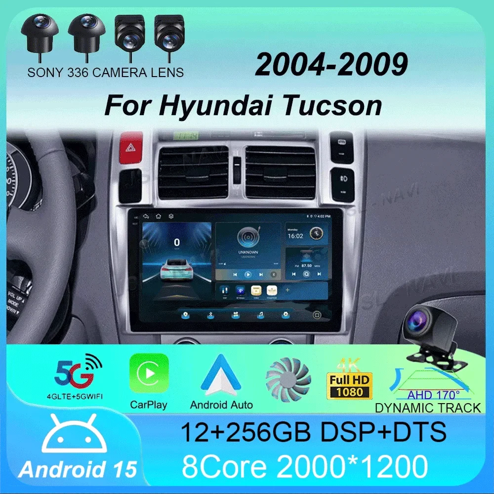 

Car Radio Android 15 Carplay For Hyundai Tucson 2004 2005 2006 2007 2008 2009 Multimedia Video Player Navigation Stereo 2Din DVD