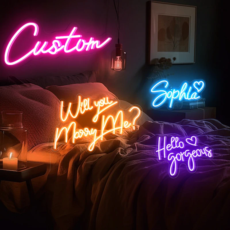 

STLF Fast Delivery Dropshipping Bulk Order Led Letter Custom Neon Light Sign Custom logo