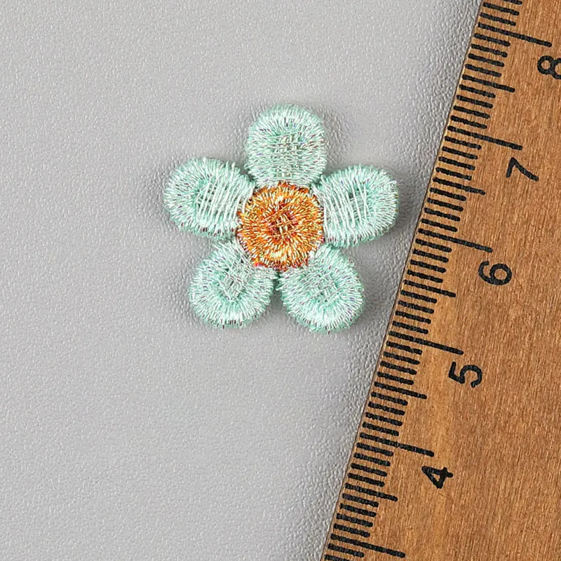 60 Stück bunte Sonnenblumen-Applikationen zum Aufnähen, ideal für DIY-Projekte, Kinder-Haarspangen, Accessoires, Kleidung, Hüte und Schuhverzierungen. – Detail 6