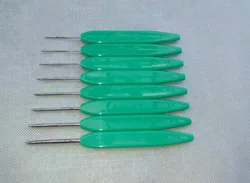 1PCS  Crochet Hooks PVC Handle Stainless Steel Crochet Head Knitting Sweater Needles DIY Sewing Tools Gift For Mom Wife