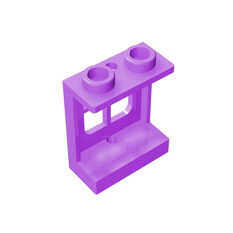 Gobricks GDS-784 Window 1x2x2 Plane Single Hole Top and Bottom for Glass - 1x2x2 Window compatible with lego 60032 DIY