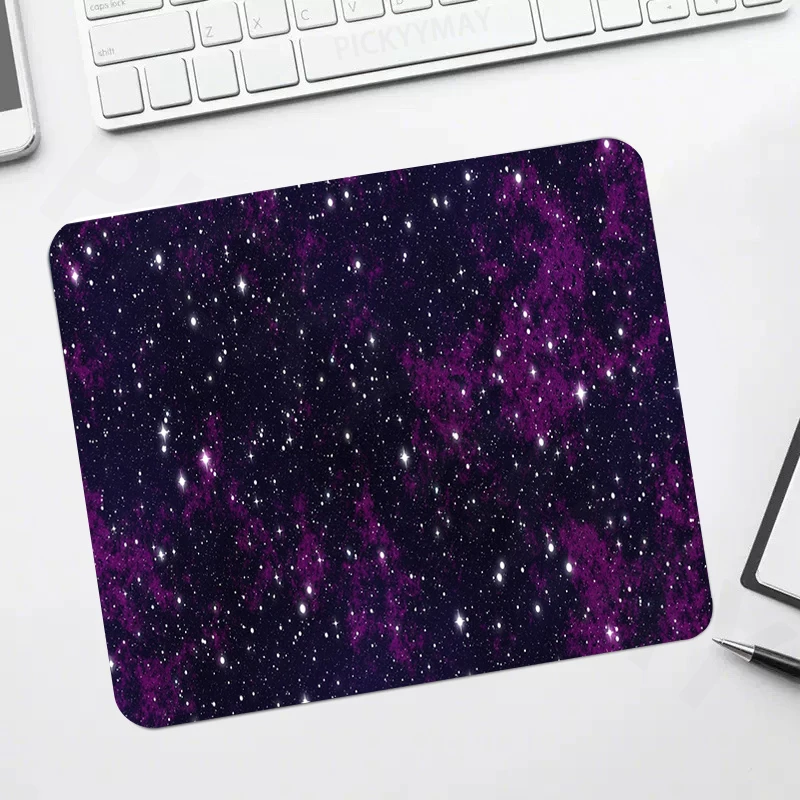 

Small Vast Universe Gaming Mousepads Star Mouse Pad Space Computer Mousepad Mouse Mat Desk Pads For PC Keyboard Mats Table Rug