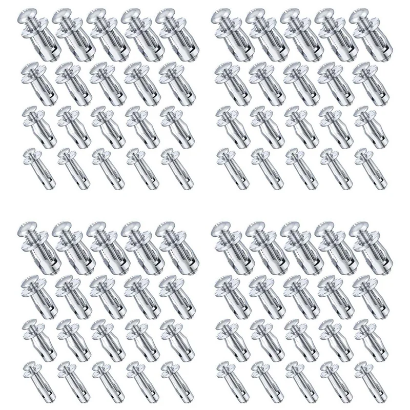 

WORTHOWN-80Pcs M 4 M5 M6 M8 Jack Nuts, Carbon Steel Expansion Screw Nut Fasteners For Securing Plate Frame Container Tag