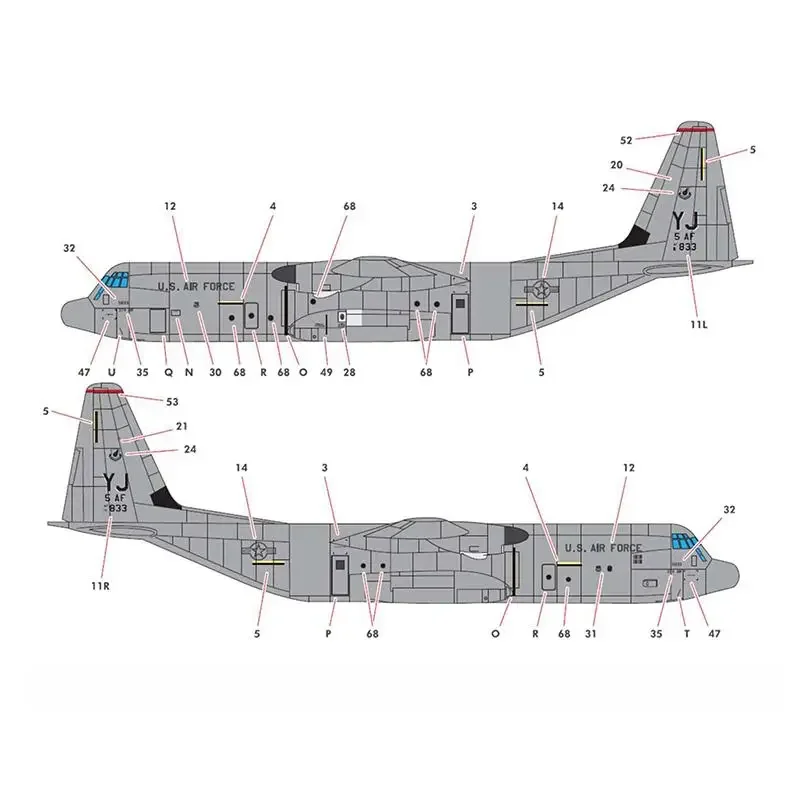 Academy 12631 1/144 C-130 J-30 SUPER Transport Plane Model KIt