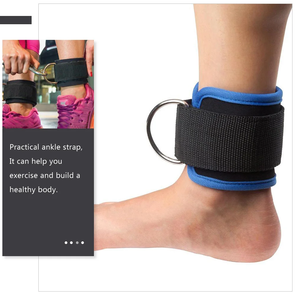 Sangle de cheville réglable, conception de boucle d'anneau en D pour l'entraînement des jambes, équipement d'exercice sportif, façonnage du corps des hanches, outil de Fitness étanche
