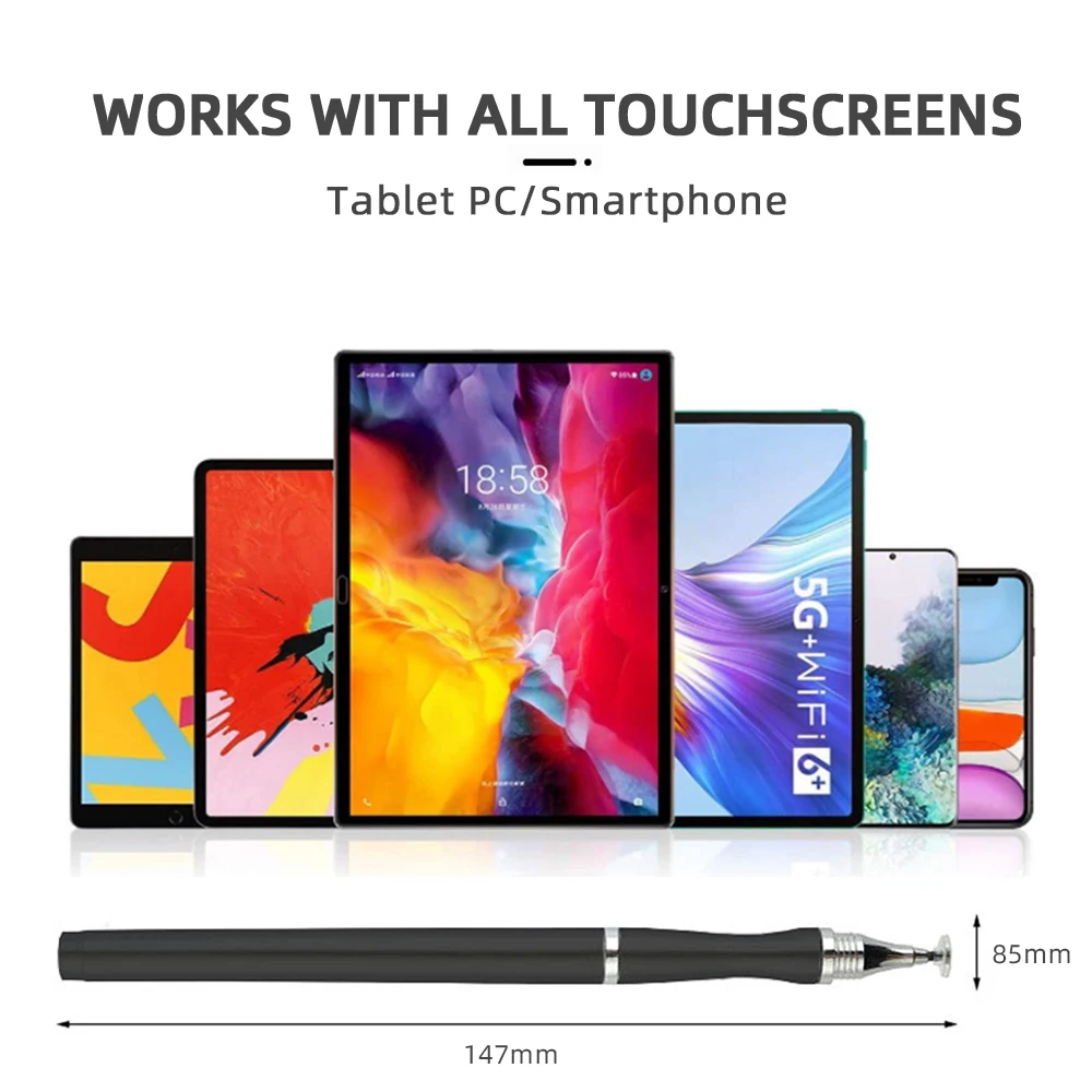 Universal 2 in 1 Stylus Pen For Tablet Phone Touch Screen Pen For Apple Pencil iPad Xiaomi Samsung Lenovo