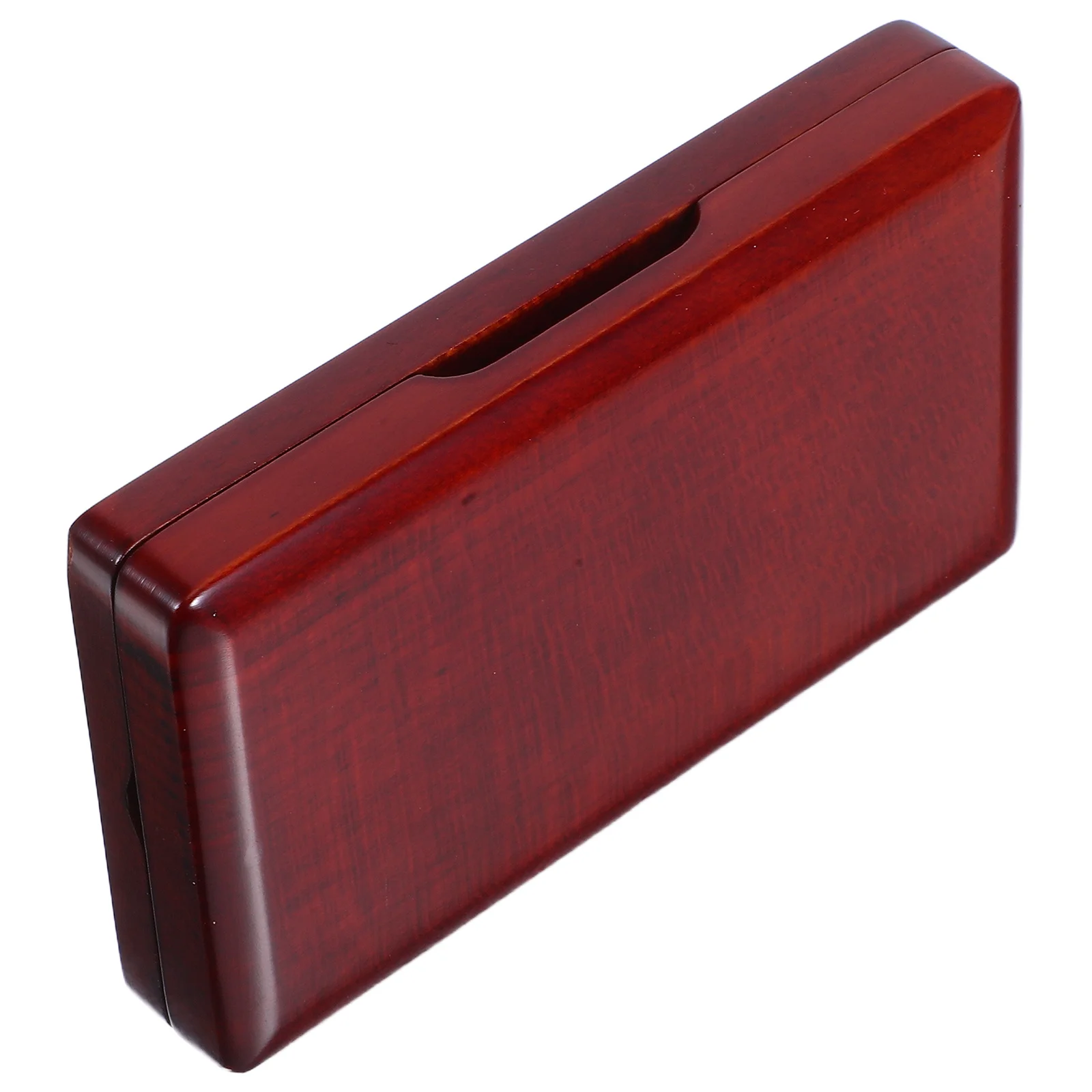 

Solid Wood Reed Case Box Dark Red Walnut For Saxophone Clarinet Magnetic Closure Moisture Proof Storage Instrument