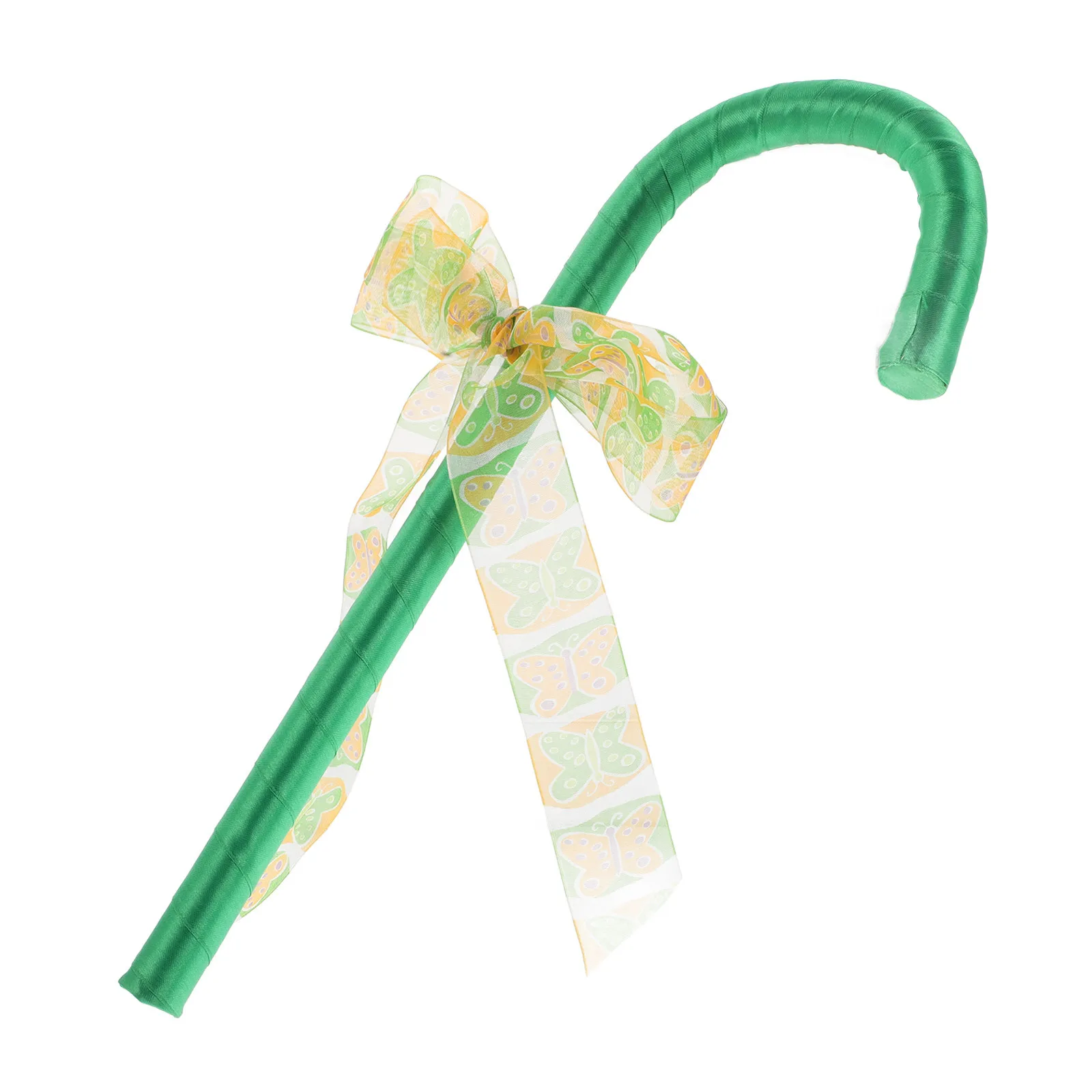 

Costume Candy Cane Prop Bowknot Crutch Bow Role-Play Crutch Christmas Dress Up Prop Staff Cosplay Cane Ornament