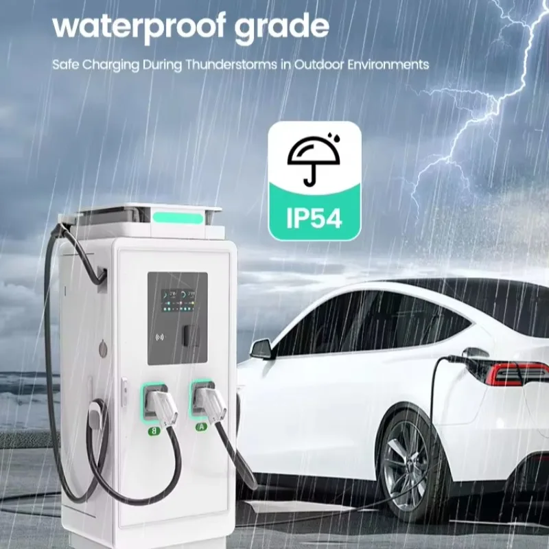 Custom AC400V Fast DC Charging Station 240kW 250A Floor Standing Electric Vehicle Charging Pile with CE Certification