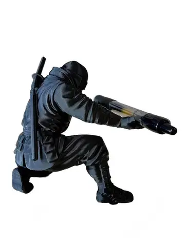 Desktop Art 3D Printed Ninja Pen Holder Unique Figurine Stationery Organizer Pencil Figurines Desk Decor Craft For Pen Storage