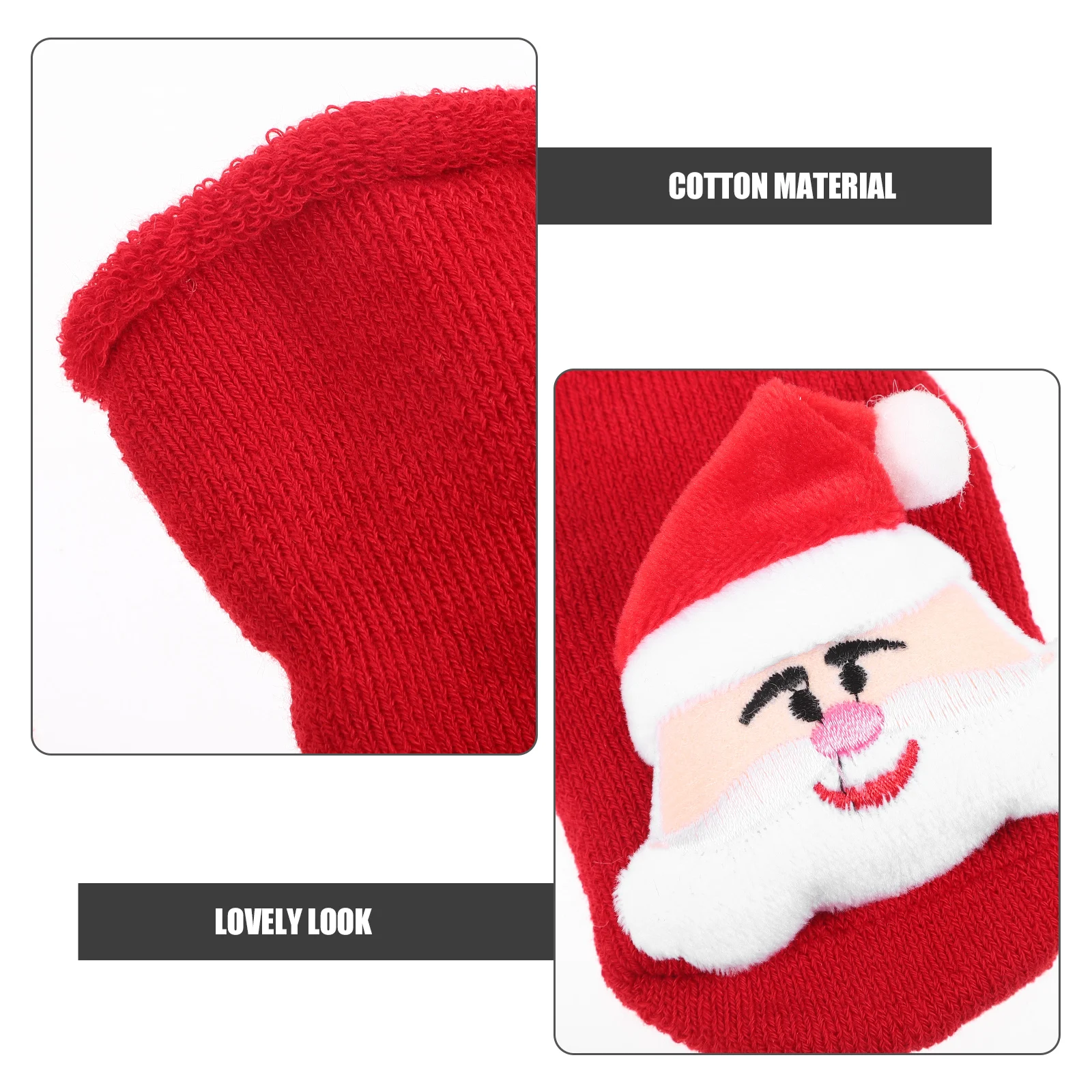 

2 Pairs Warm Socks Cotton Winter Christmas Tree Pendant Newborn Autumn And