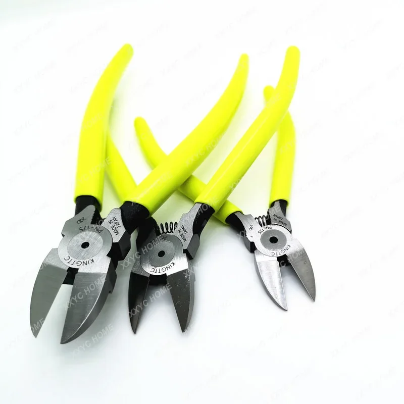 Japan King TTC Diagonal Pliers 5 Inch or 6 Inch For Cutting Plastic Copper Wire, Aluminum Cable Element Etc Repair Tools PN-125