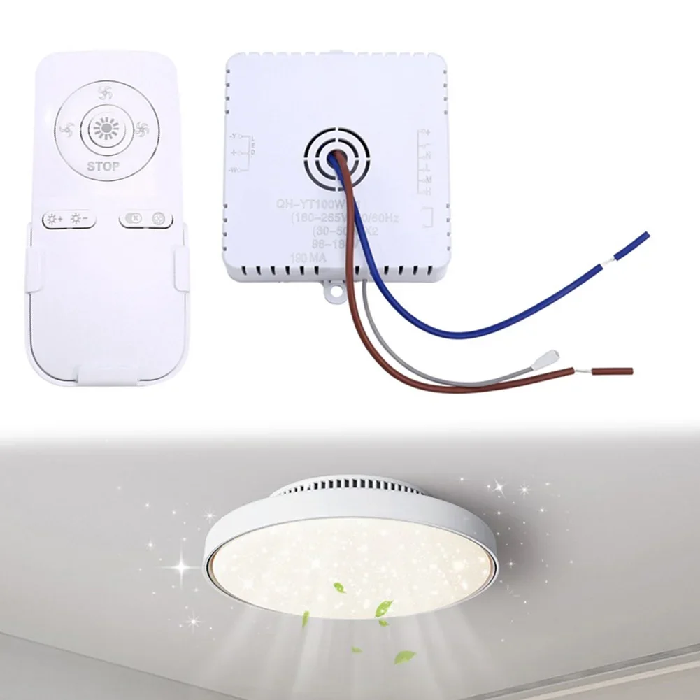 100W Receiver Controller For Fan Fan Light Switch As Shown 100W Controller Built-in Drive Capacitor 1.2UF LED Output 30-50W