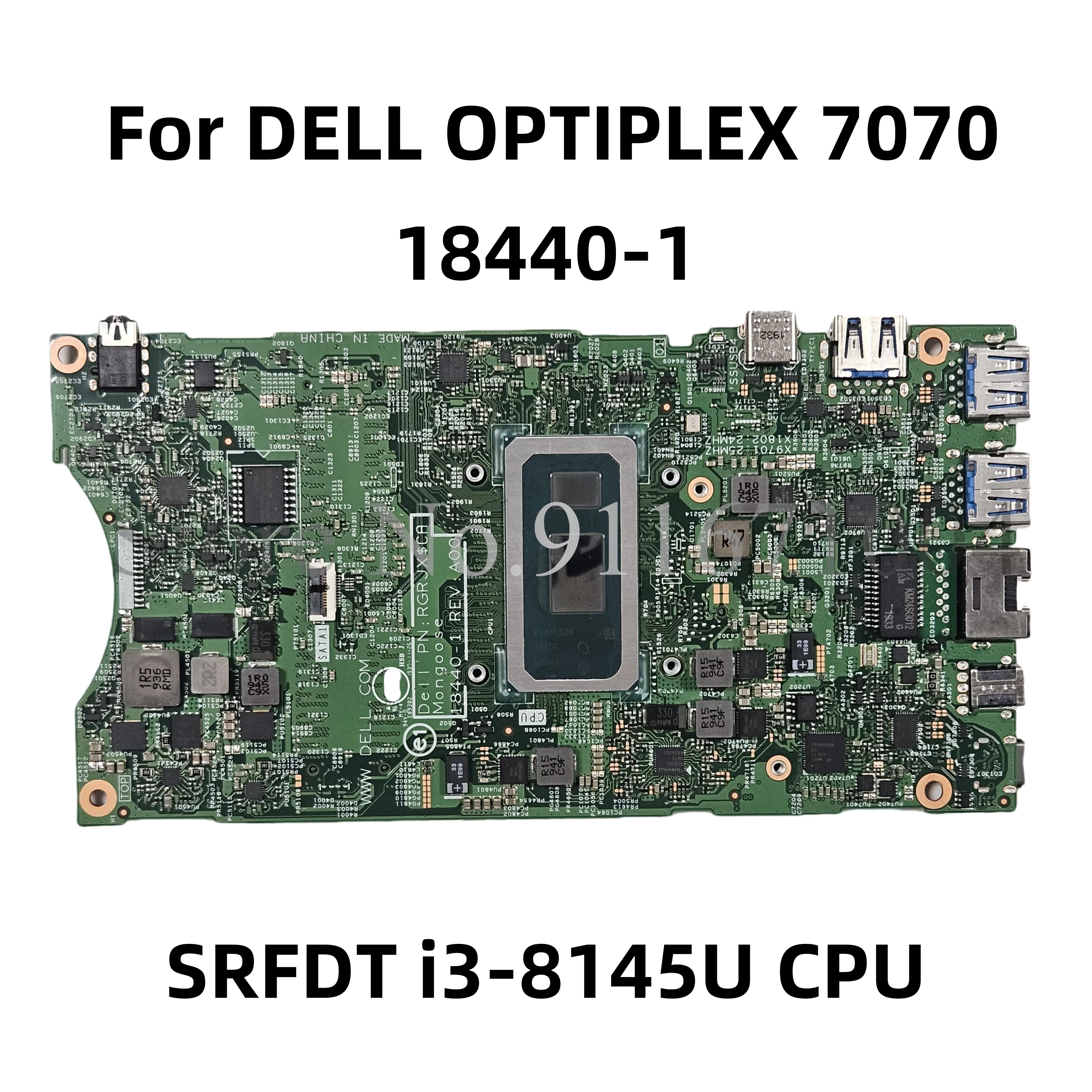 

Mainboard CN-05XTT1 05XTT1 5XTT1 For DELL OPTIPLEX 7070 Laptop Motherboard 18440-1 With SRFDT i3-8145U CPU 100%Full Working Well