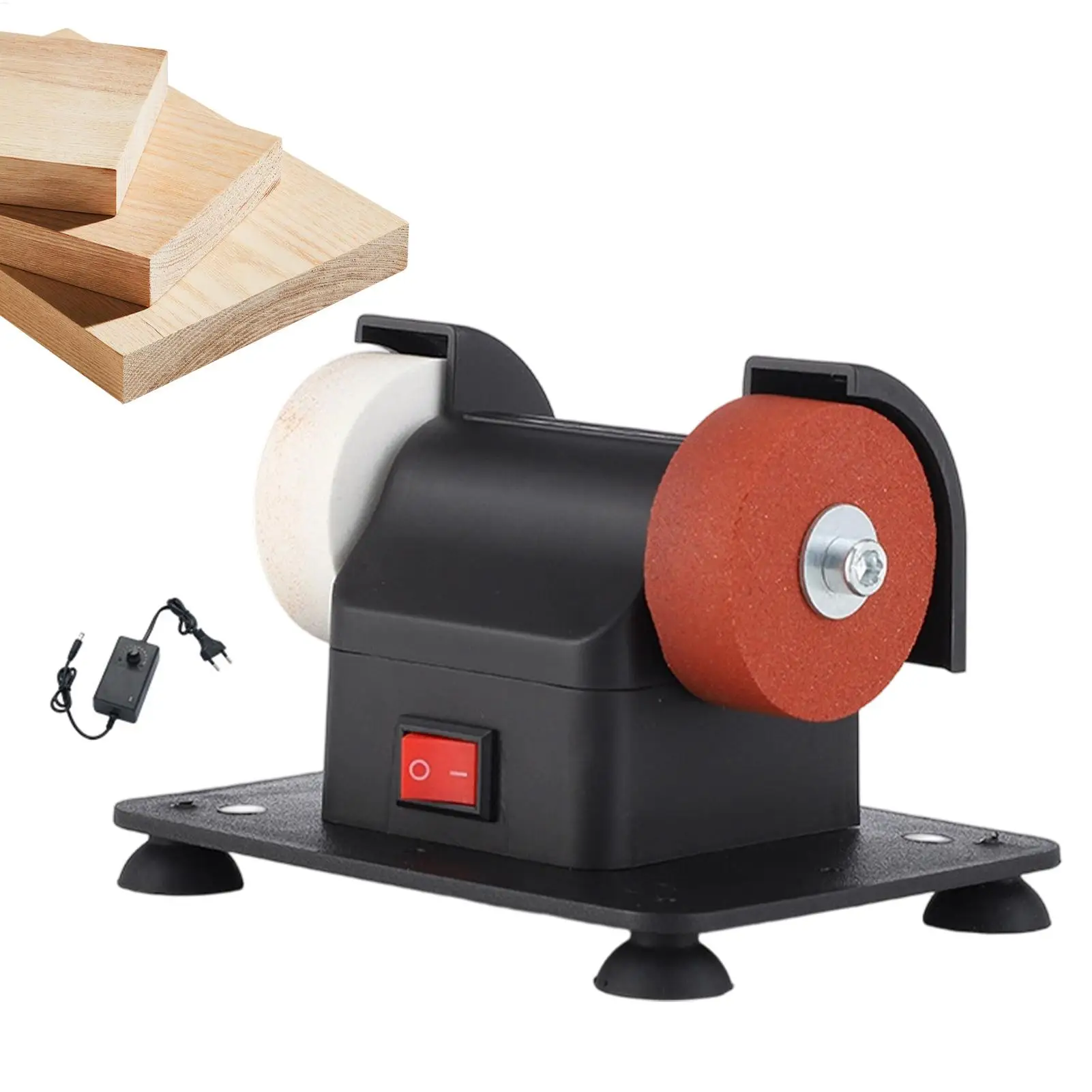 Small Grinding Wheel Machine Household Grinding Wheel Machine Knife Sharpener Suction Cup Tabletop Grinding Polishing Machine