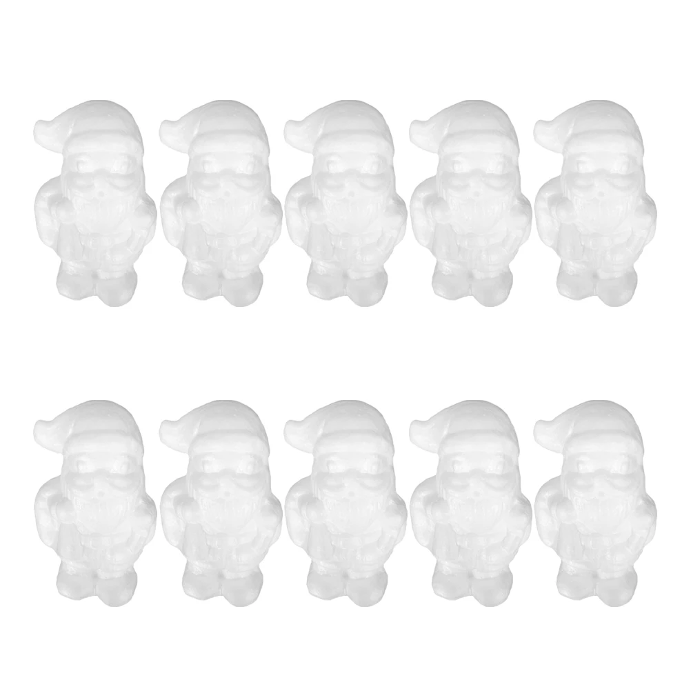 

10Pcs Santa Claus Ornaments Christmas Decorations Creative Handicraft Preschool Education Holiday Party Decor Handicraft