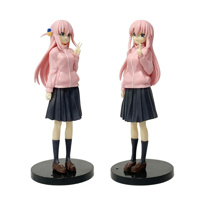 16cm BOCCHI THE ROCK! Figurka Anime Gotoh Hitori figurka postać gitarzysty dziewczyna desktop × dekorować kolekcje lalka Model zabawki