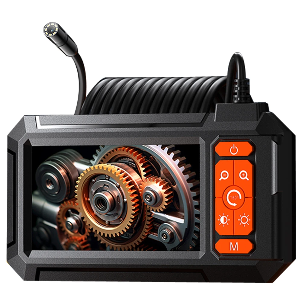 المنظار الصناعي كاميرا صغيرة أداة رخيصة ومتينة 4.3 بوصة عرض أنابيب الصرف الصحي كاميرا فحص الفيديو في الوقت الحقيقي الصورة #1