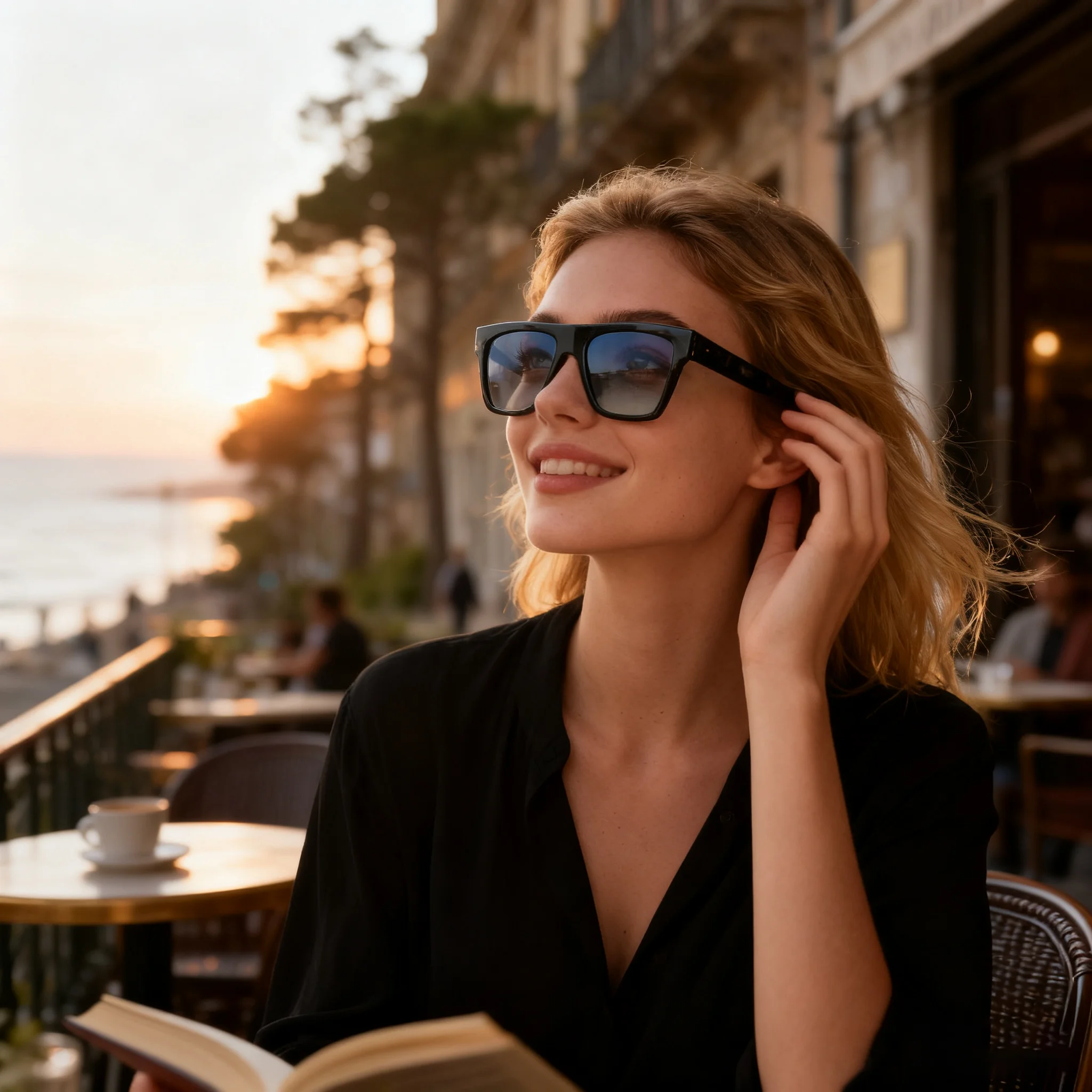 ZENOTTIC Retro Square Polarized Sunglasses Women Men Acetate Sunnies Small 90s Style Vintage Shades Sun Glasses