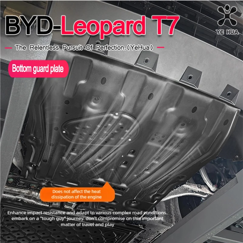 ل BYD 2025-26 صيغة ليوبارد T7 سبائك الألومنيوم والمغنيسيوم موتور بطارية الحرس حماية الهيكل لوحة التزلج واقية #1