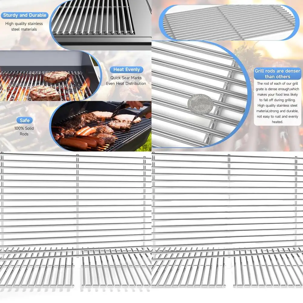 

Stainless Steel Grill Parts for Weber Genesis 2, LX400, SE-435, 6608966097LX400SERGBSS-435, Compatible with Genesis II E-410, E-