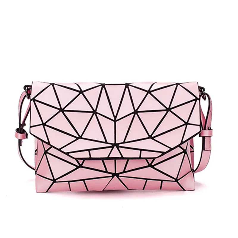 Luminous Messenger envelope Bag pink Women's Geometric evening Clutch bags Crossbody shoulder bags for women 2024 bolsa feminina