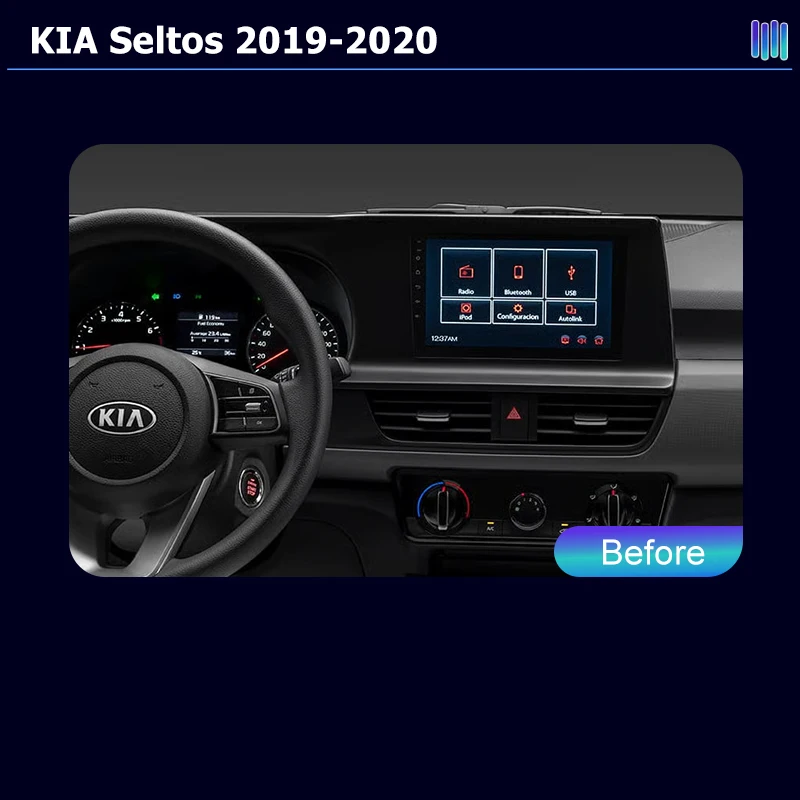 AI VOICE 4G Video Tape Recor Android car radio for KIA Seltos 2019 2020 stereo GPS Navigation video Multimedia Player tape