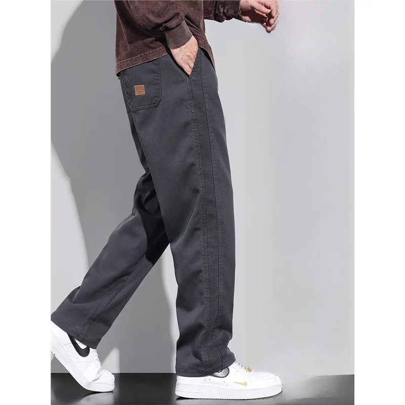 بنطلون عمل رجالي على الطراز الأمريكي مقاوم للاهتراء فضفاض للصيف في الهواء الطلق حماية العمل ساق مستقيمة ملابس عمل سراويل طويلة