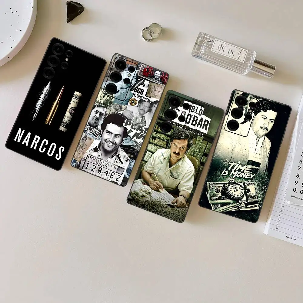 Narcos TV Series Pablo Escobar Phone Case For Samsung S 24 Fe 25 Ultra Plus 20 Lite 21 30 22 23 24 22 Ultra 5G Fundas