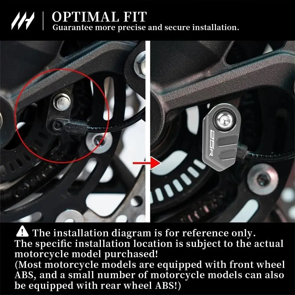 Motorcycle ABS Sensor Guard For Ninja ZX-25R 2021-2022 Aluminum Cover Front or Rear Sensor Protection ninja zx-25r Accessories