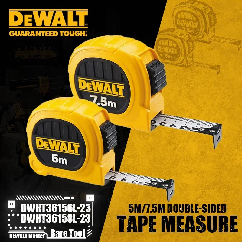 DEWALT DWHT36156L-23/DWHT36158L-23 5M  7.5M Double-Sided Tape Measure