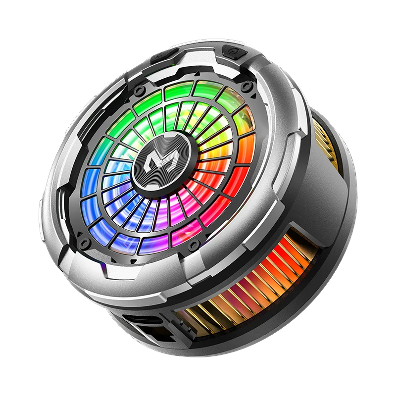 MEMO CX26 Półprzewodnikowy chłodzik do telefonu z oświetleniem RGB, magnetyczny / z klipsem, 12V/2.5A, mocny radiator chłodzący Ice Freeze do IOS i Android — zdjęcie produktu 7
