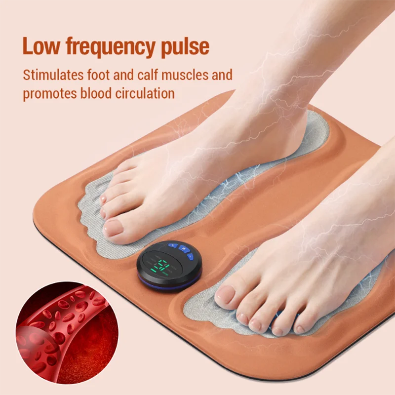 

Foot Massage Smart EMS Home Foot Pad Pulse Meridian Foot Pad Microcurrent Foot Massage Device Acupressure Foot Therapy Machine