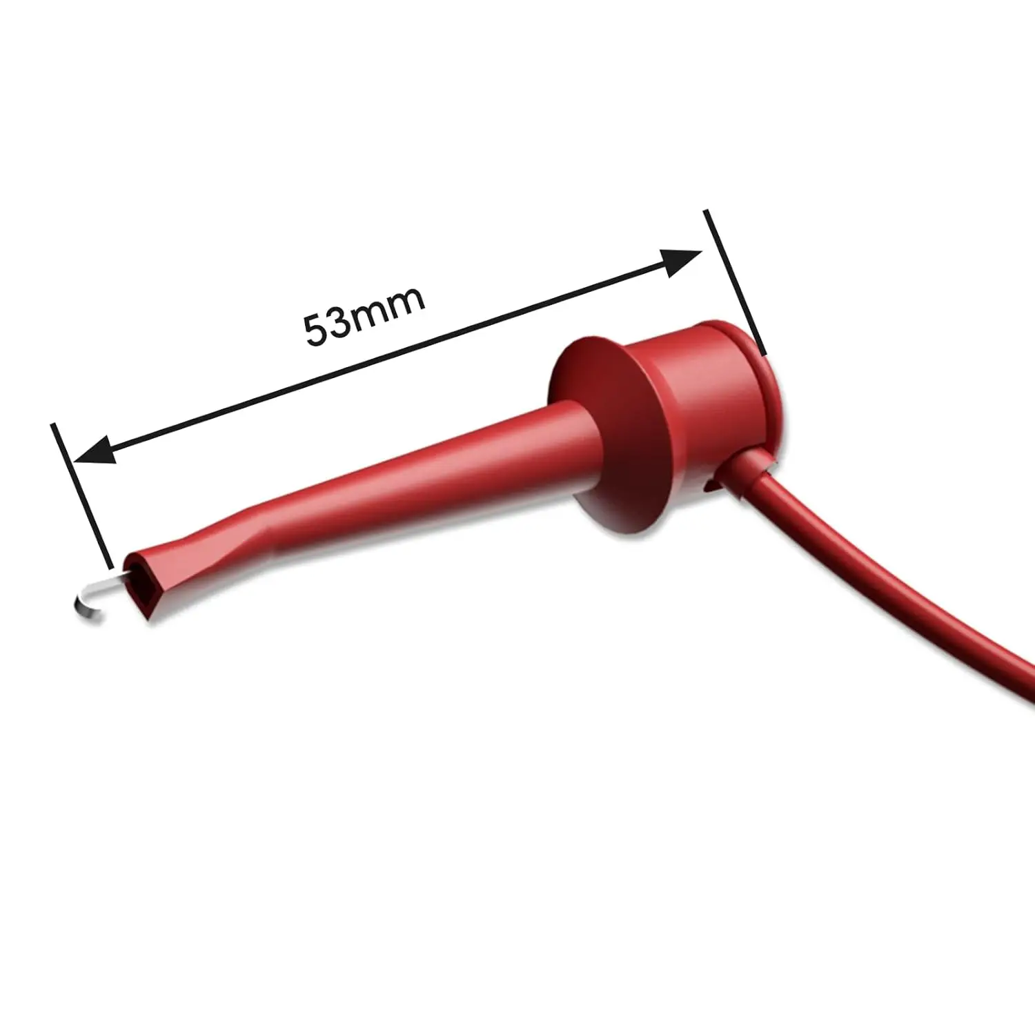10pcs Test Hook Clips to Breadboard Male Female Jumper Wires Soft Flexible Silicone Test Leads for Electrical Testing