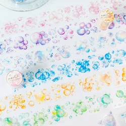 50mm*2m PET Bubble Tape Stickers Creativity Scrapbooking Hand Account Adhesive hand made Diy Junk Journal Craft Supplies