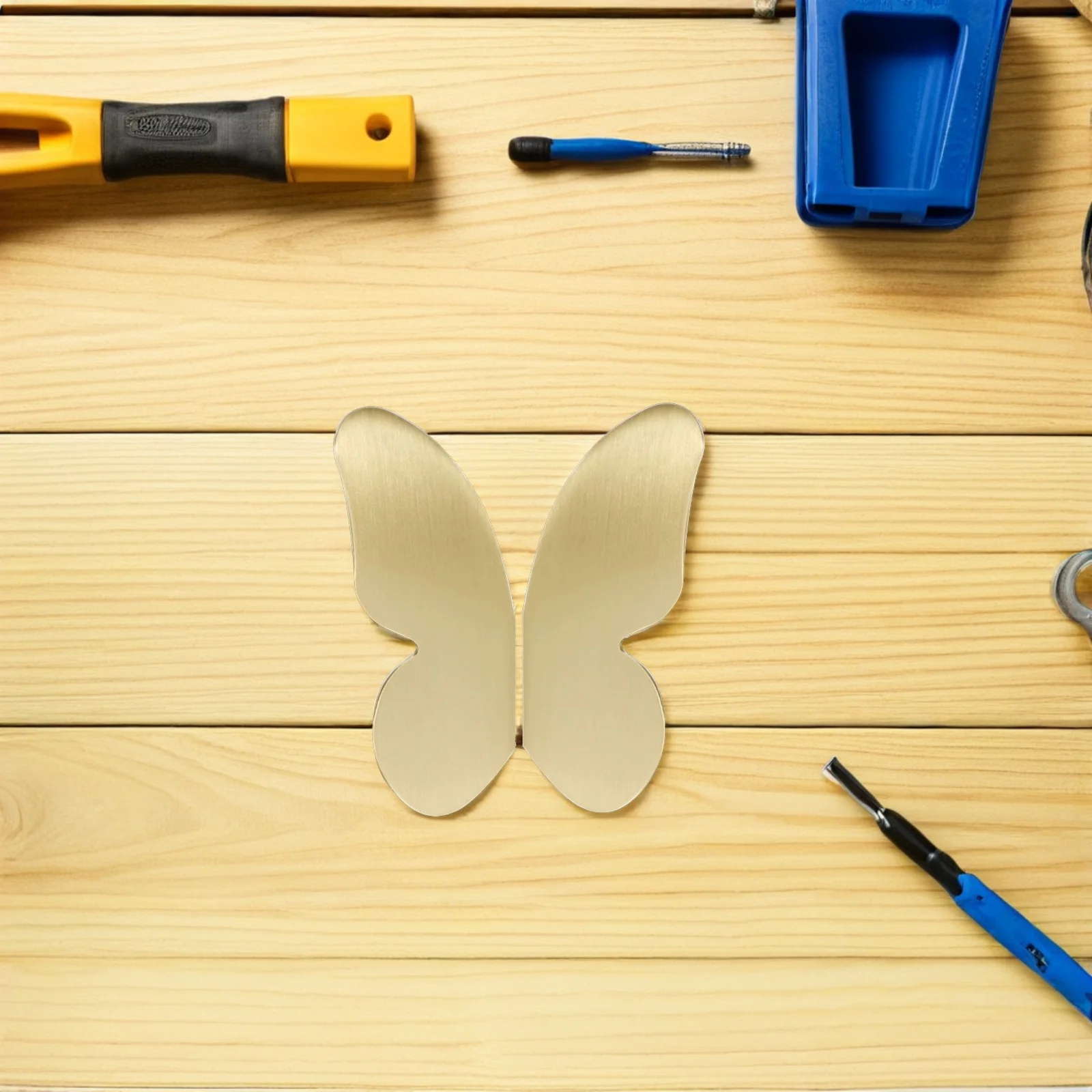 

1Pair Butterfly Cabinet Knobs Aluminum Alloy Minimalist Drawer Pulls for Dressing Tables Wardrobes Furniture Modern Handle