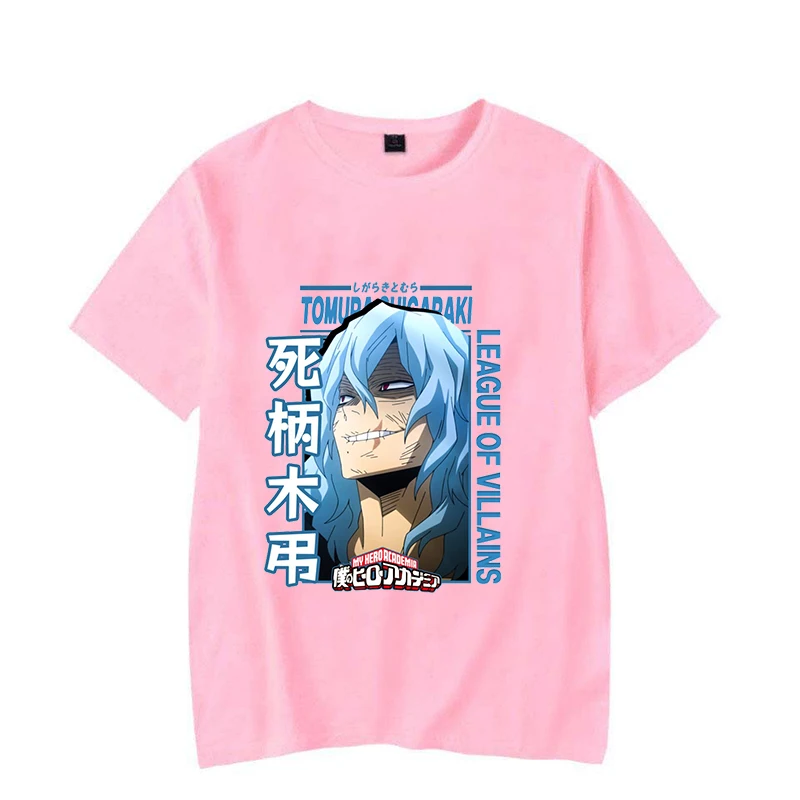 Funny Shigaraki Tomura Printed T-shirts For Women Men Summer Short Sleeve Anime Loose T-shirt Creative Personalized Tops