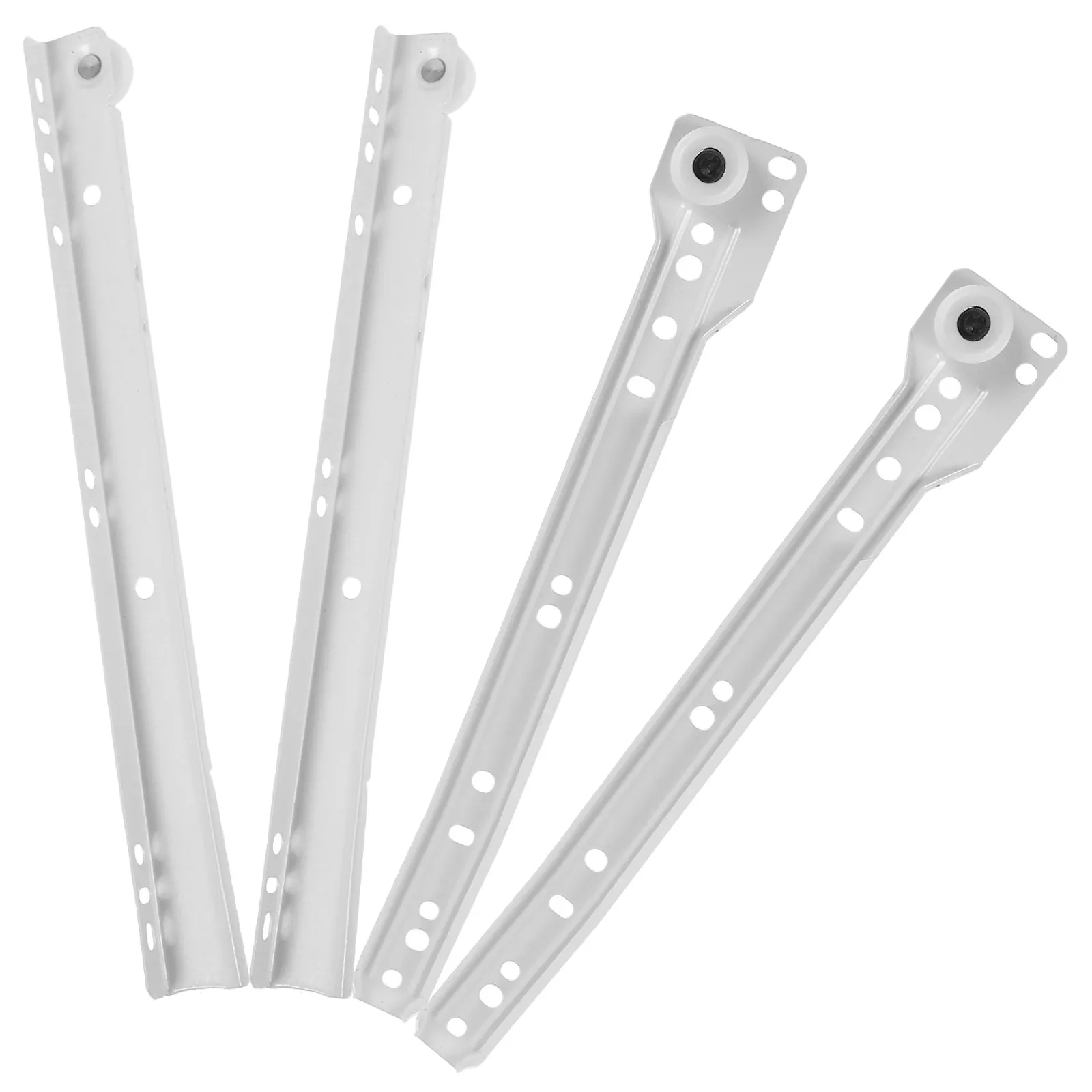

2Pairs Steel Drawer Slides Heavy Duty Smooth Cabinet Rails for Kitchen Wardrobe Furniture Drawer Track Guides Glides