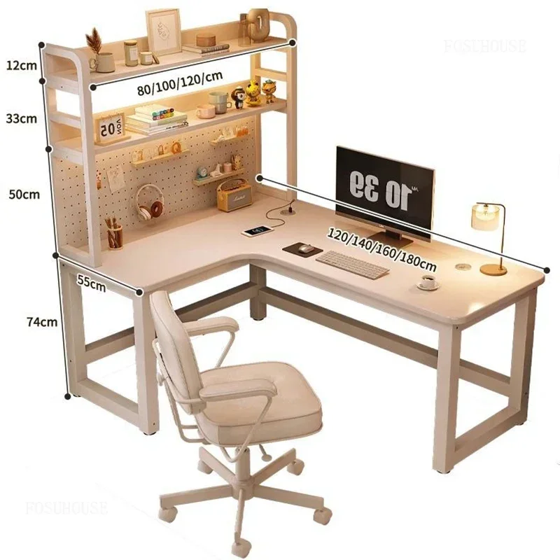 Creative Corner Computer Desk for Study Simple Desktop Artificial Board Desks Modern Easy To Clean Household Room Desk for Hotel