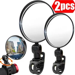 New Bicycle Rearview Mirror 360 Degree Rotation Auxiliary Convex Mirror Handlebar Mount Cycling Bike Rear View Mirrors