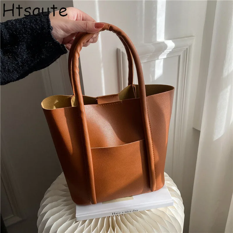 

Fashionable Women Mini Totes hand bag ladies New Simple Leisure Buckets Trendy Versatile Shoulder Bags carteras mujer