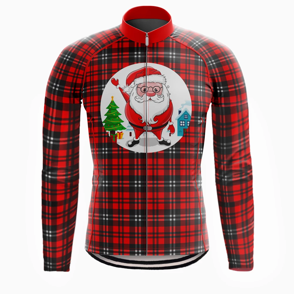 2020 New Santa Claus Long-Sleeved Cycling Jersey Winter Warm Spring And Autumn Thin Mountain Bike Bicycle Clothes Various Styles