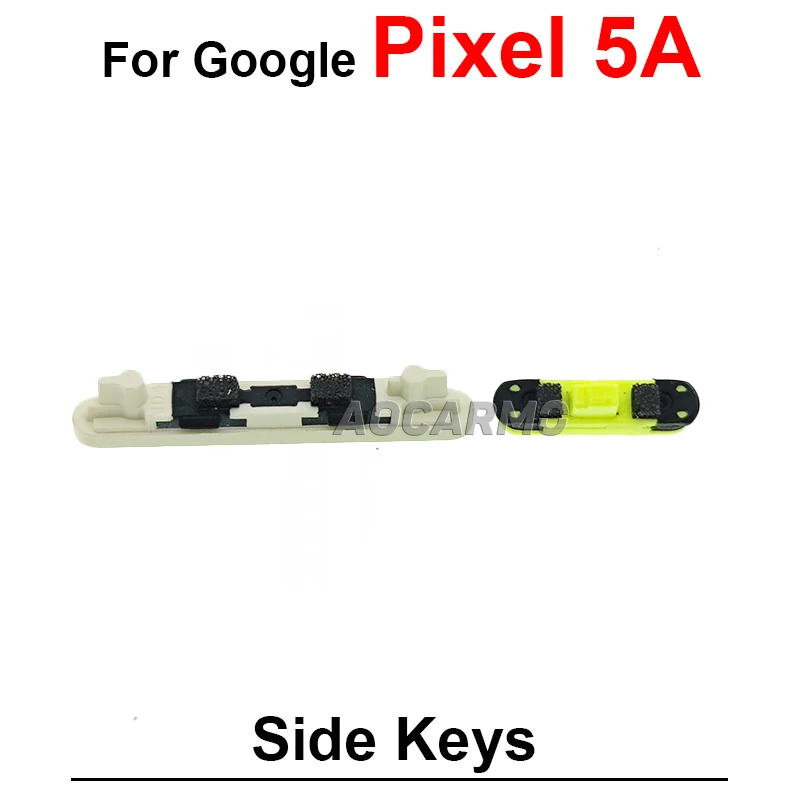 For Google Pixel 5A 6A Power On Off Volume Buttons Side Keys Replacement Parts