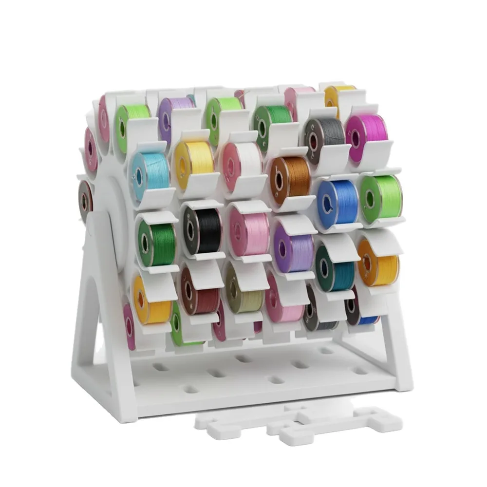 New Plastic Bobbin Organizer Rotating Structure Multi-Spindle Sewing Bobbin Rack Bobbin Holder Craft Room Organization