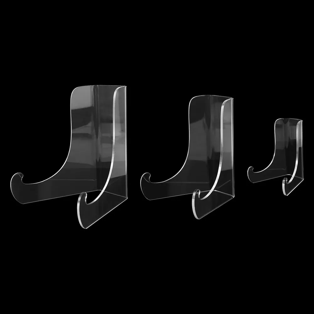 Easel Stand Acrylic Flat Plate Stand 60-Degree Angle Back Display Easel Stand Multipurpose Elegant Book Stand Book