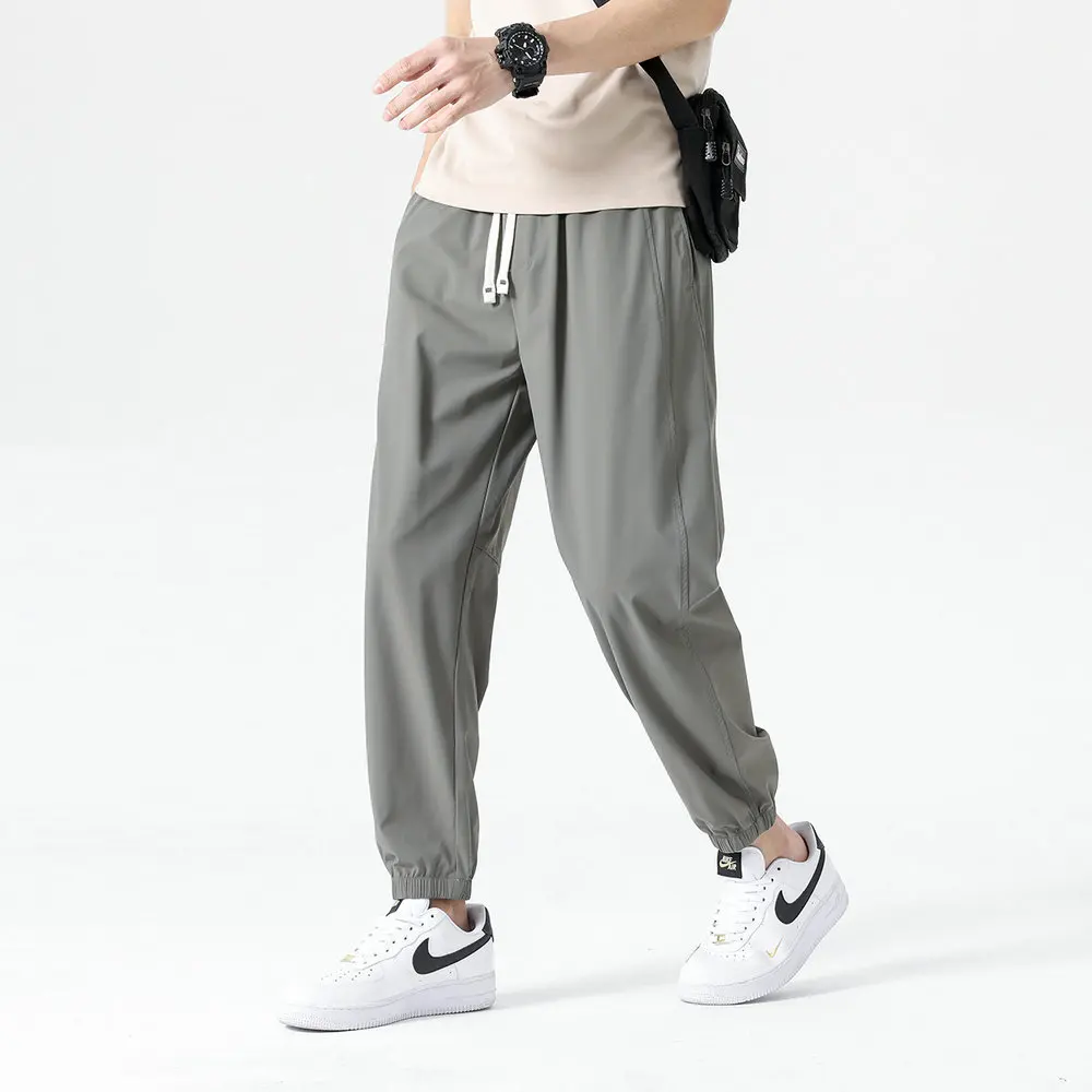 Men Black Khaki Gray Pants Summer Spring Cosy Trousers Lightweight & Breathable, Ideal for Hot Weather (3 Colors、5 Size) Attire
